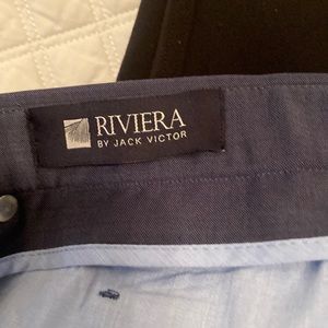 Riviera by Jack Victor, wool blend navy pants - jean style
